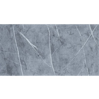 Самоклеюча PET плитка для стін під темно-сірий мармур 60х30см, глянсова