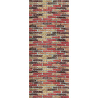 3Д панелі самоклейка під бежево-червону Катеринославську цеглу, м'які самоклеючі 3D панелі в рулоні (047-3 рулон 20м)