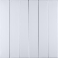 3Д панелі самоклейка, м'які стінові самоклеючі 3D панелі під біле дерево 700x700x5мм (3331-5)