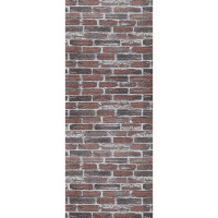 3Д панелі самоклейка, м'які стінові самоклеючі 3D панелі під червону Катериновславську цеглу (043-3 рулон 20м)