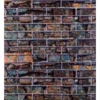 3Д панелі самоклейка, стінові самоклеючі 3D панелі під Катеринославську цеглу 700x770x5мм, Америка (031-5)