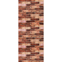 3Д панелі самоклейка під коричневу Катеринославську цеглу, м'які самоклеючі 3D панелі в рулоні (179-3 рулон 20м)