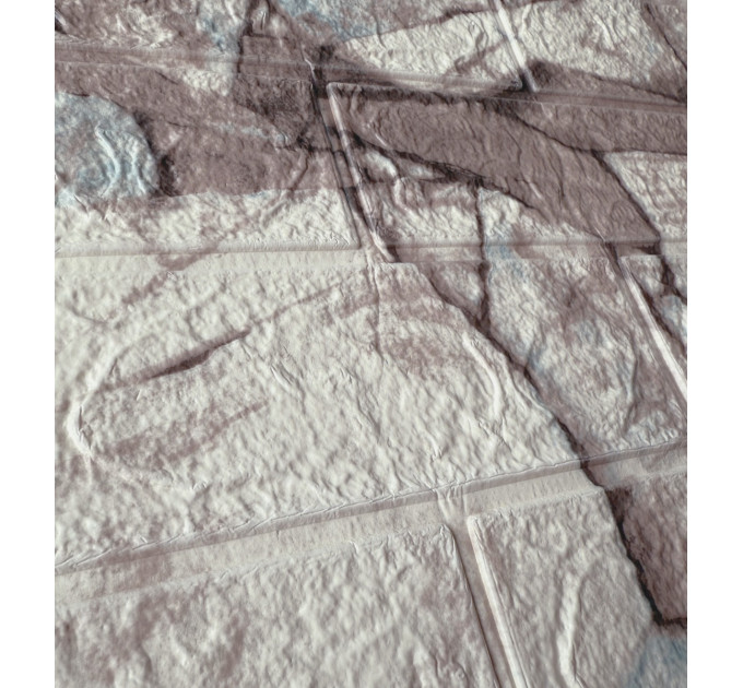 3Д панелі самоклейка під цеглу королівський мармур 700x770x3мм, стінові самоклеючі 3D панелі  (351-3)