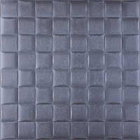 3Д панелі самоклейка, м'які стельові та стінові самоклеючі 3D панелі 700x700x5мм, Лоза графіт (3243-5)