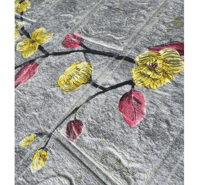 3Д панелі самоклейка, м`які стінові самоклеючі декоративні 3D панелі 700x770x3мм,, Магнолія (6233-3)