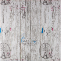 3Д панелі самоклейка, м'які стінові самоклеючі 3D панелі під дерево париж 700x700x5мм (085)