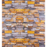 3Д панелі самоклейка, м'які стінові самоклеючі 3D панелі під цеглу піщаник 700x770x5мм (045-5)