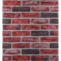 3Д панелі самоклейка, м'які самоклеючі 3D панелі під цеглу рожевий клінкер 700x700x5мм (416)