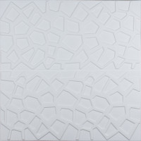 3Д панелі самоклейка, м'які стельові та стінові самоклеючі 3D панелі, Біле павутиння 700x700x8мм (115)