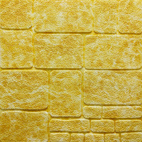 3Д панелі самоклейка під камінь бежевий мармур 700x700x8мм, стінові самоклеючі 3D панелі (152)