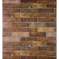 3Д панелі самоклейка, м'які стінові самоклеючі 3D панелі під коричневу Катеринославську цеглу 700x770x3мм (179-3)