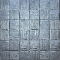 3Д панелі самоклейка, м'які стельові - стінові самоклеючі 3D панелі, Срібні рвані кубики 700x700x8мм (186)