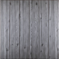 3Д панелі самоклейка, м'які стінові самоклеючі 3D панелі під графітове дерево 700x700x5мм (079)