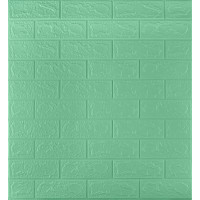 3Д панелі самоклейка, м'які стінові самоклеючі 3D панелі під м'ятну цеглу 700x770x3мм (012-3)