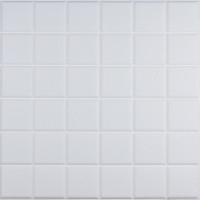 3Д панелі самоклейка, м'які стельові та стінові самоклеючі 3D панелі, Білі куби 600x600x8мм (169)