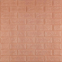 Самоклеючі 3Д панелі під цеглу, 3D панелі самоклейка для стін 70х77х0,5см, Кофе з молоком