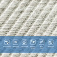 Самоклеючі 3Д панелі 50x50см під бамбук, 3D панелі самоклейка для стін, Біле дерево (SW-00002883)