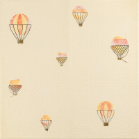 Самоклеючі 3Д панелі під рогожку 70x70см, 3D панелі самоклейка для дитячої, Повітряні кулі (SW-00001973)