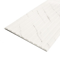 3D панелі рейки самоклеючі, гнучкі рейкові панелі під білий мармур 2,9м*35см (SW-00002075)