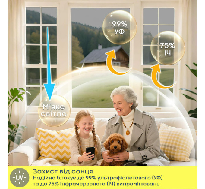 Зеркальная солнцезащитная плёнка для окон Золото 600х3000х0,08мм SW-00002720