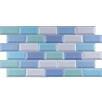 Декоративные пластиковые ПВХ панели для стен под голубой кирпич 960х480х4мм (SW-00001842) Декоративные пластиковые ПВХ панели для стен под голубой кирпич 960х480х4мм (SW-00001842)