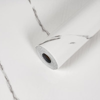 Самоклеюча PET плитка для стін в рулоні 1,2х3м, Білий мармур (SW-00002669)