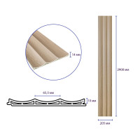 Декоративні рейки на стіну, рейкові панелі 290х20.5х1,4см (SW-00003019)