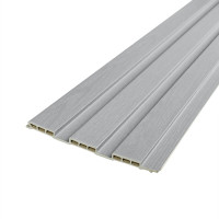 Декоративні рейки на стіну, рейкові панелі 290х20х1,1см, Світлий Сірий (SW-00003012)