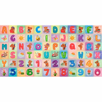 Самоклеючі 3Д панелі (2шт) 70х70см, 3D панелі самоклейка для дитячої кімнати, Абетка (SW-00002352)