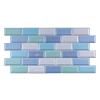 УЦІНКА! Декоративні пластикові ПВХ панелі під блакитну цеглу для стін 960х480х4мм (SW-00002475)