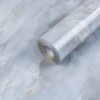 Ламінована самоклеюча плівка для меблів, під мармур глянсова 60смх3м, Сіра перлина (SW-00002404)