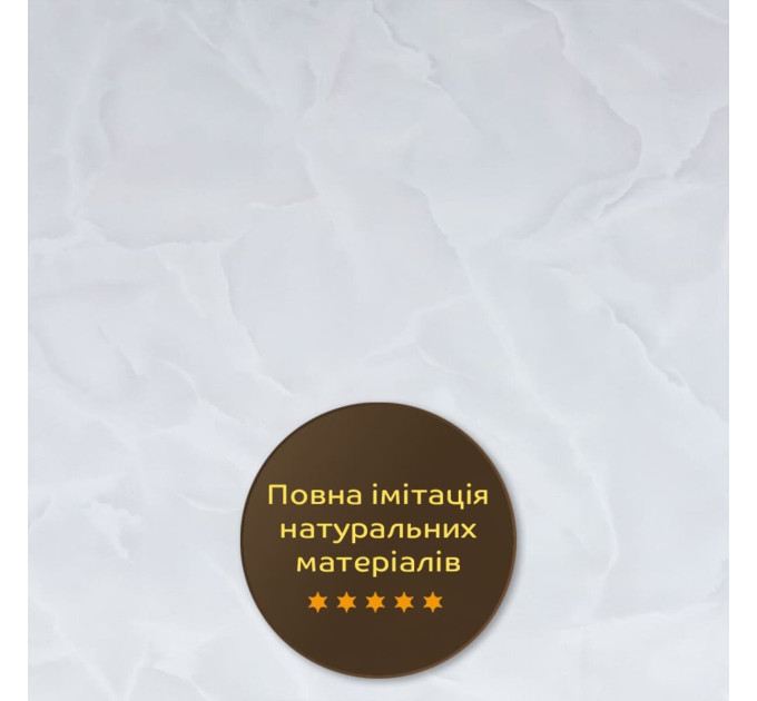 Декоративная ПВХ плита для стен под белый мрамор 1,22х2,44м (SW-00002596)