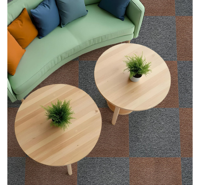 Плитка под ковролин без клеевого слоя 500х500х3мм Графит SW-00002709