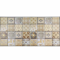 УЦІНКА! Декоративні пластикові ПВХ панелі під кахель для стін 960х480х4мм, Орнамент (SW-00002573)