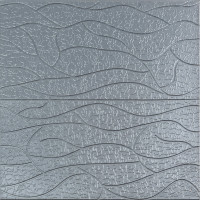 Самоклеющиеся 3D панели, 3Д панели самоклейка для стен и потолка 70x70х0,6см, Серебряная скала (SW-00001951)