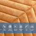 Самоклеючі велюрові настінні м'які панелі в рулоні 2,95мх60смх7мм, Карамельний (SW-00003317)