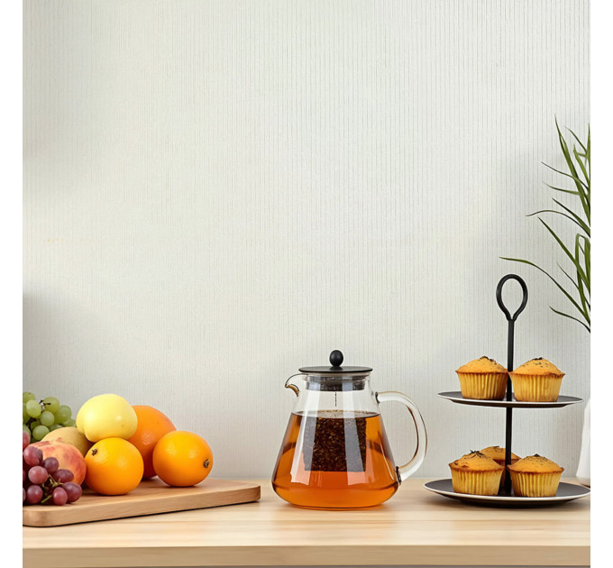 Самоклеюча гнучка штукатурка для стін, панель під штукатурку 600х600х2,5мм, Біло-молочна (SW-00002988)