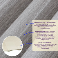 Декоративні рейки на стіну, рейкові панелі 290х20.5х1,4см (SW-00003017)