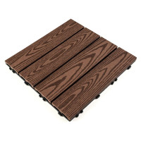 Композитна плитка ДПК 30х30х2см, декінг, садовий паркет, Кедр Композитна плитка ДПК 30х30х2см, декінг, садовий паркет, Кедр