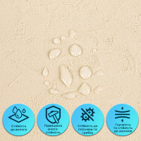 Самоклеюча гнучка штукатурка для стін, панель під штукатурку 600х600х2,5мм, Бежева (SW-00002983)