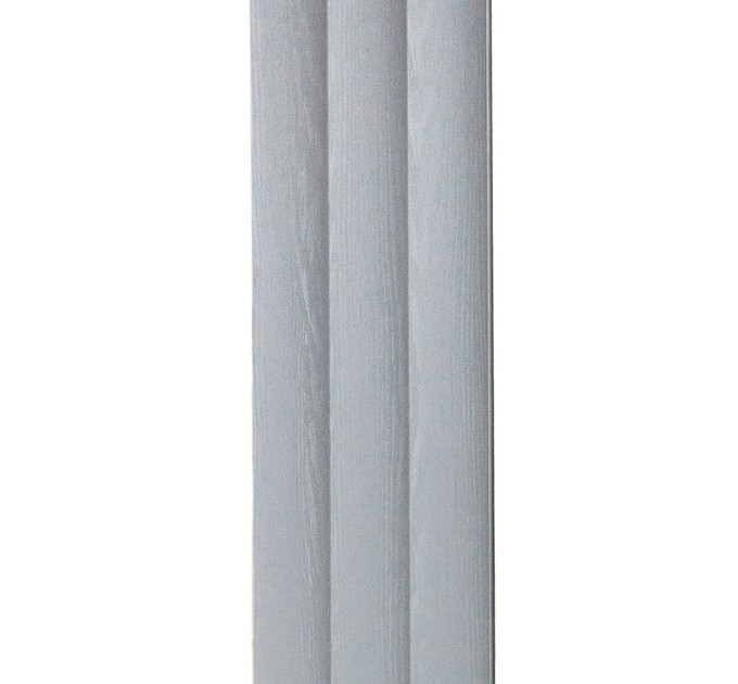 Декоративні рейки на стіну, рейкові панелі 290х20.5х1,4см, Світлий Сірий (SW-00003015)