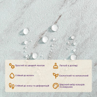 Самоклеюча вінілова LVT плитка на підлогу 45,7х45,7см, вінілове підлогове покриття під світлий мармур (SW-00002460)