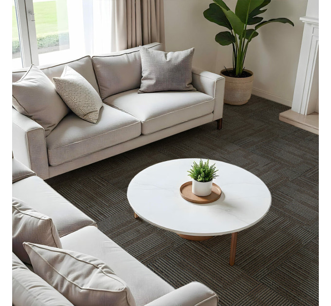 Плитка под ковролин без клеевого слоя 500х500х4мм Коричнево-серый SW-00002714