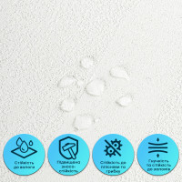 Самоклеюча гнучка штукатурка для стін, панель під штукатурку 600х600х2,5мм, Сіра (SW-00002984)