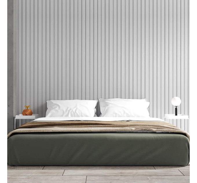 Декоративні рейки на стіну, рейкові панелі 290х20х2,7см, Біле дерево (SW-00003005)