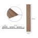 Декоративні рейки на стіну, рейкові панелі 290х20х1,1см (SW-00003007)
