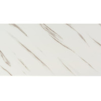 Самоклеюча PET плитка для стін 60х30см, глянсова, Біла зі смугами