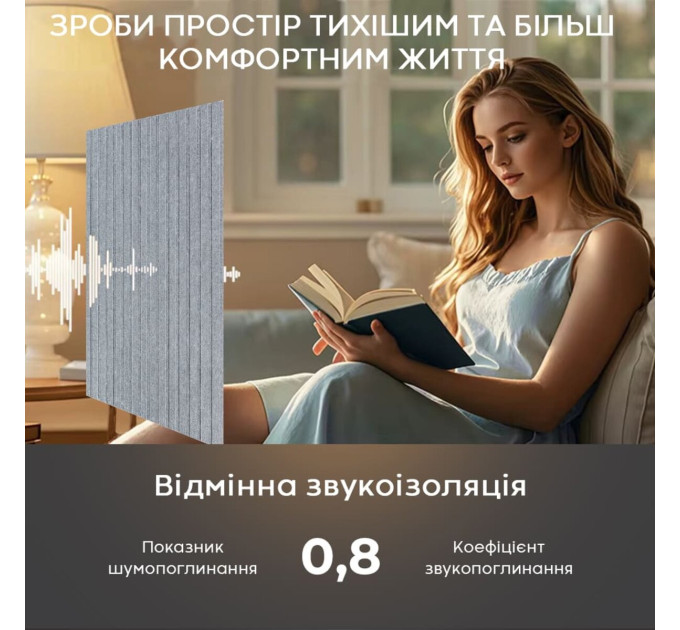 Самоклеючі звуко- та теплоізоляціних войлочних панелей 30х30см для стін та стелі, Сірий граніт (SW-00002708)