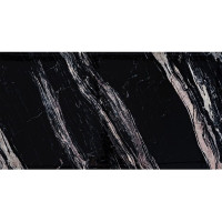 Самоклеюча PET плитка для стін 60х30см, глянсова, Чорний мармур (SW-00002312)