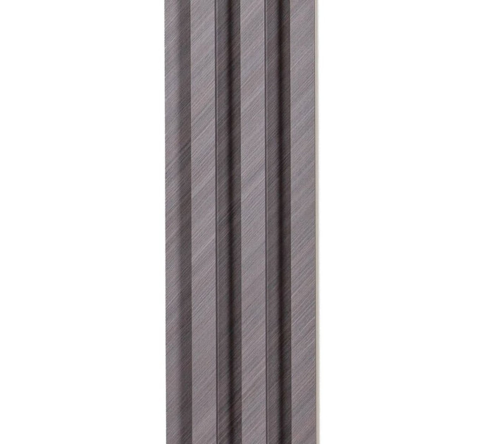 Декоративні рейки на стіну, рейкові панелі 290х20х2,7см, Сірий (SW-00003004)